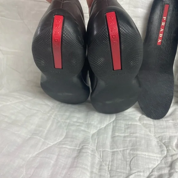 Prada Men's Leather Clogs Slip On - Picture 3 of 7